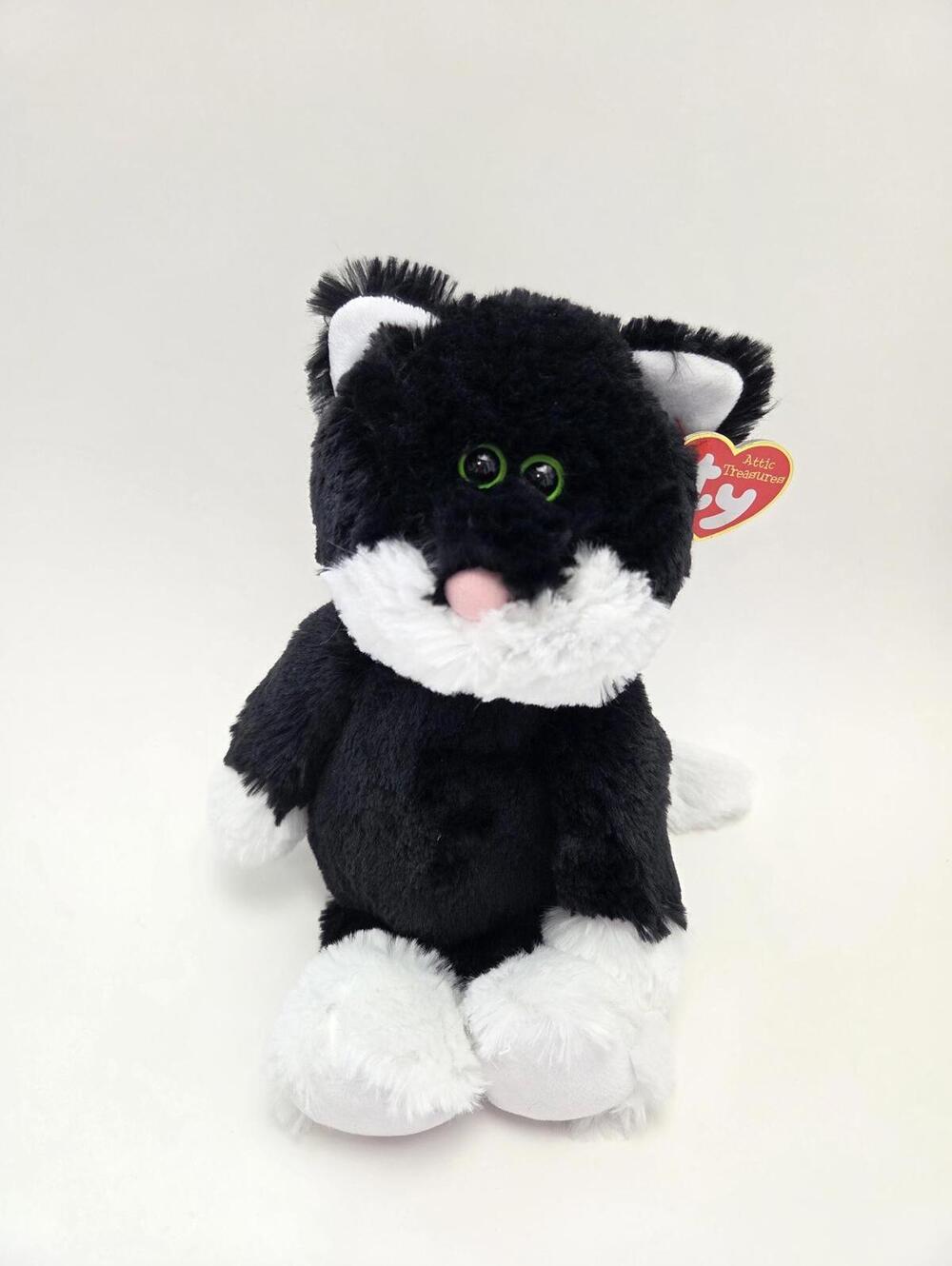 TY Attic Treasures Collection “Bessie” the Black and White Cat *Rare* (13 inch)